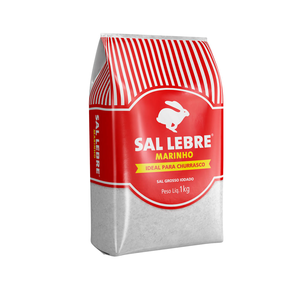 Sal grosso para churrasco Lebre 1kg