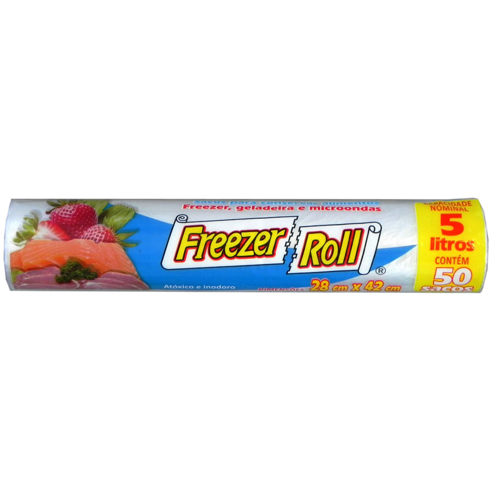 Saco Freezer Roll Com 50 5l