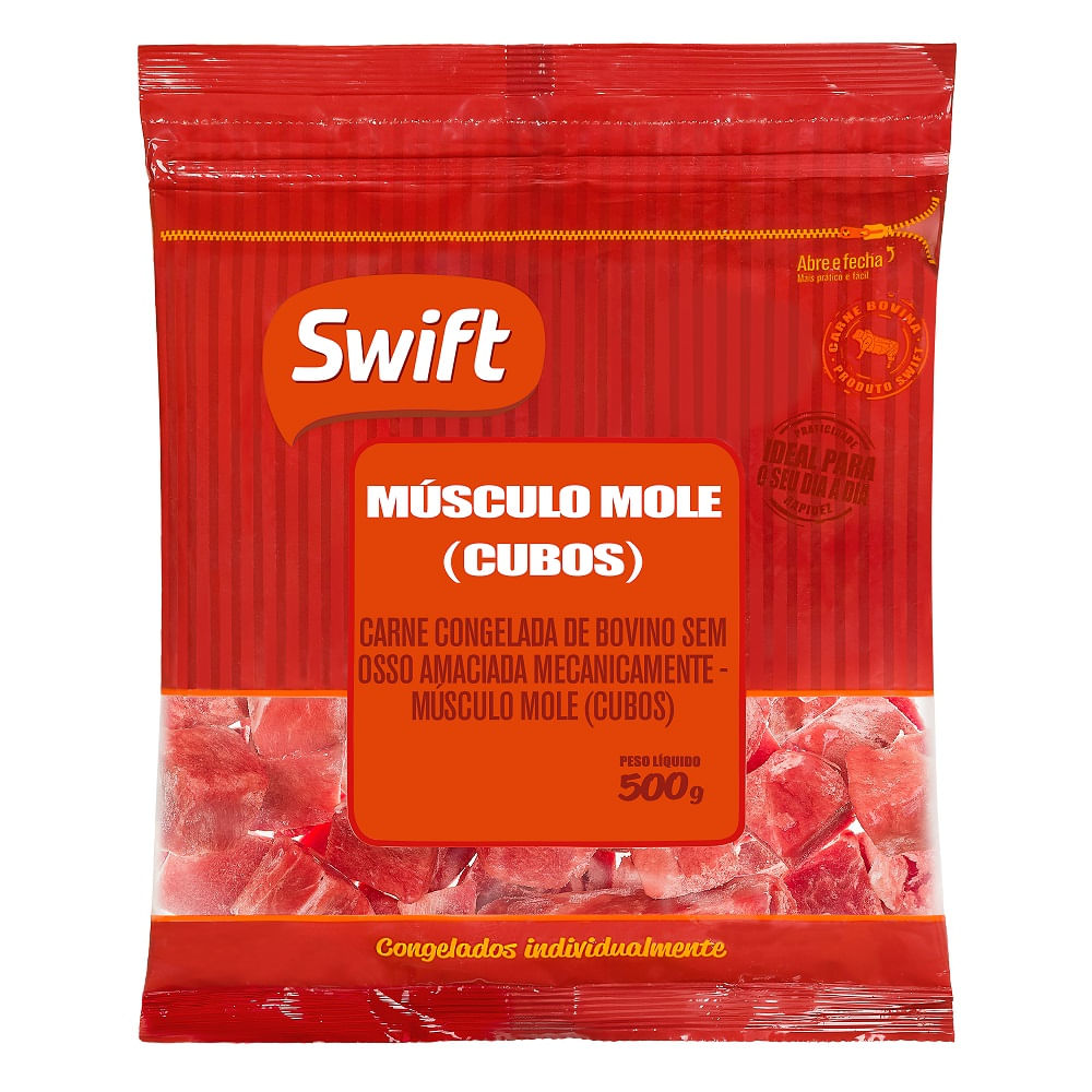 Carne Bovina Músculo Mole Swift 500g Cubos
