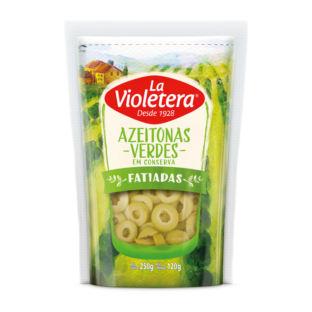 Azeitona Verde Fatiada 120g La Violetera