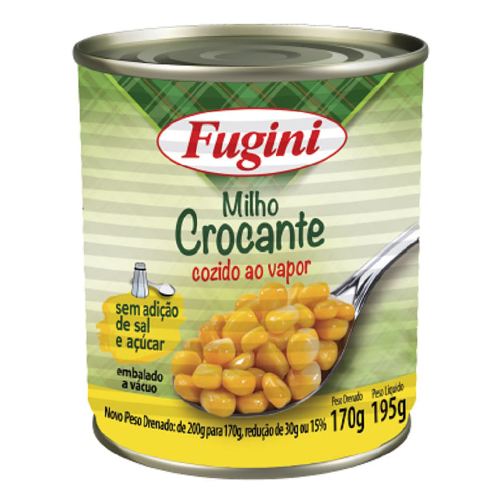 Milho Verde FuginiI 170g Lata ao Vapor