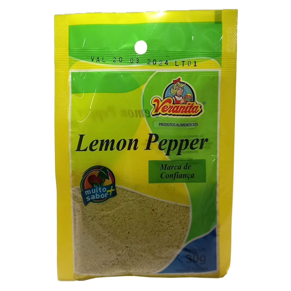 Tempero Pronto Veranita Lemon Pepper 30g
