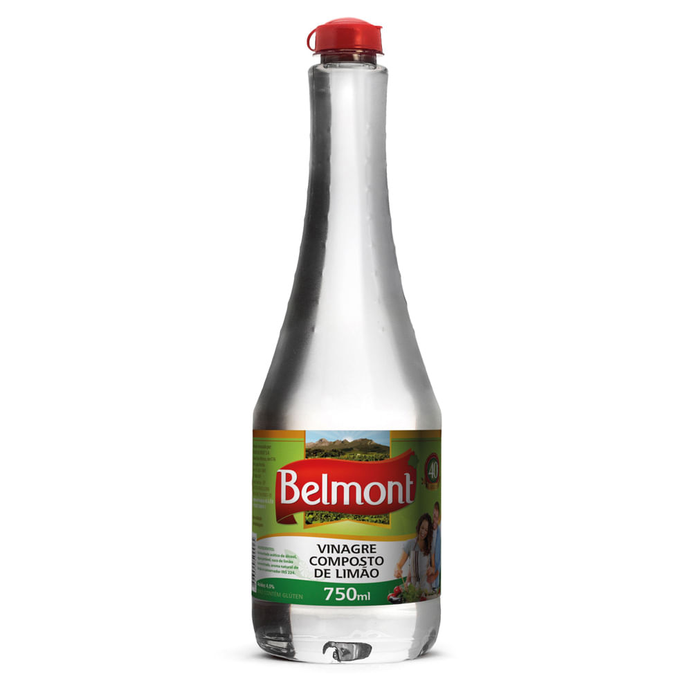 Vinagre De Álcool Belmont Limão Branco 750ml