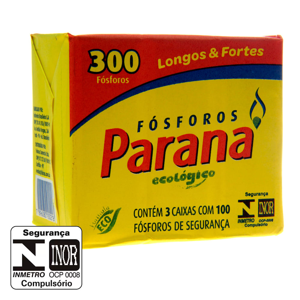 Fósforo Paraná Maço Com 3
