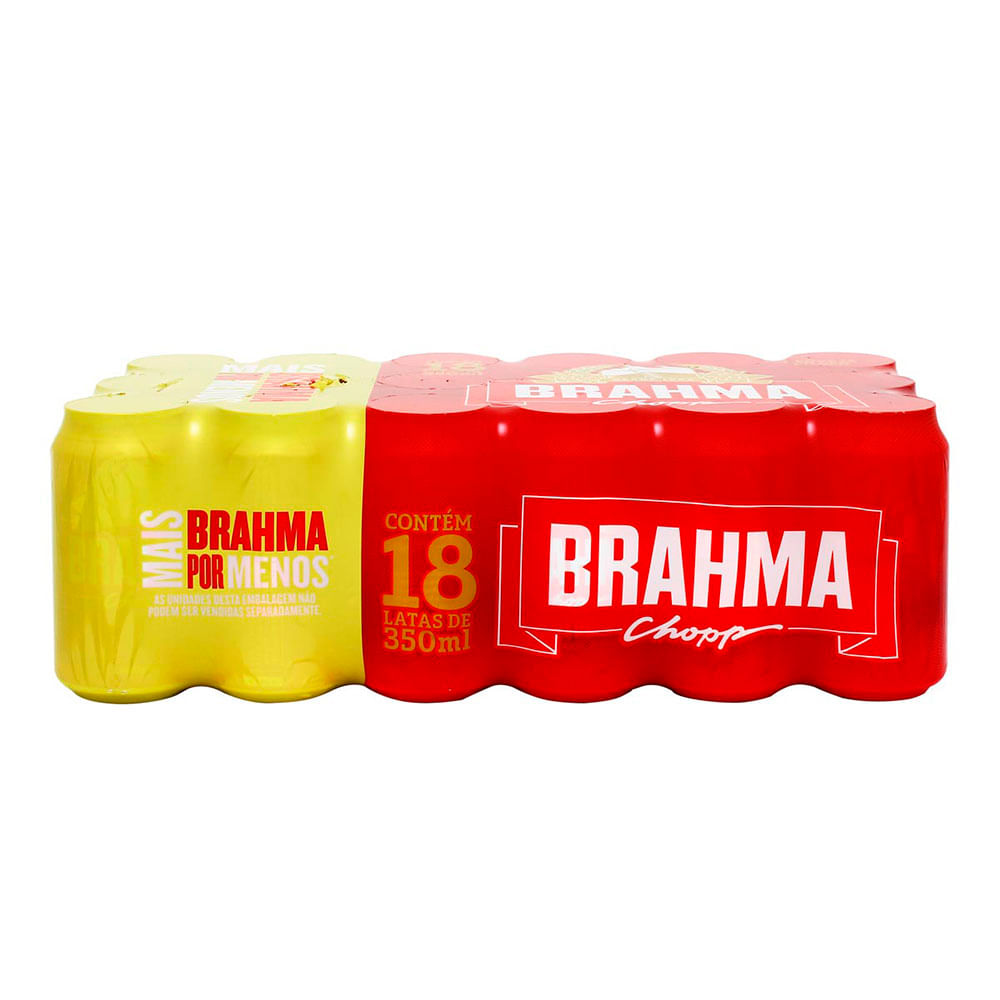 Cerveja Pilsen Pack C/18 350ml Brahma