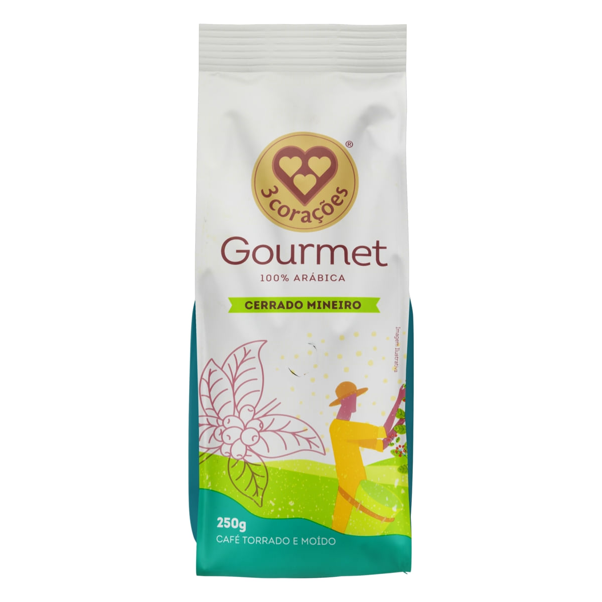 Café 3 Corações 250g Gourmet Cerrado Mineiro