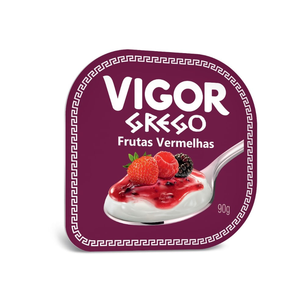 Iogurte Grego Vigor Frutas Vermelhas 90g