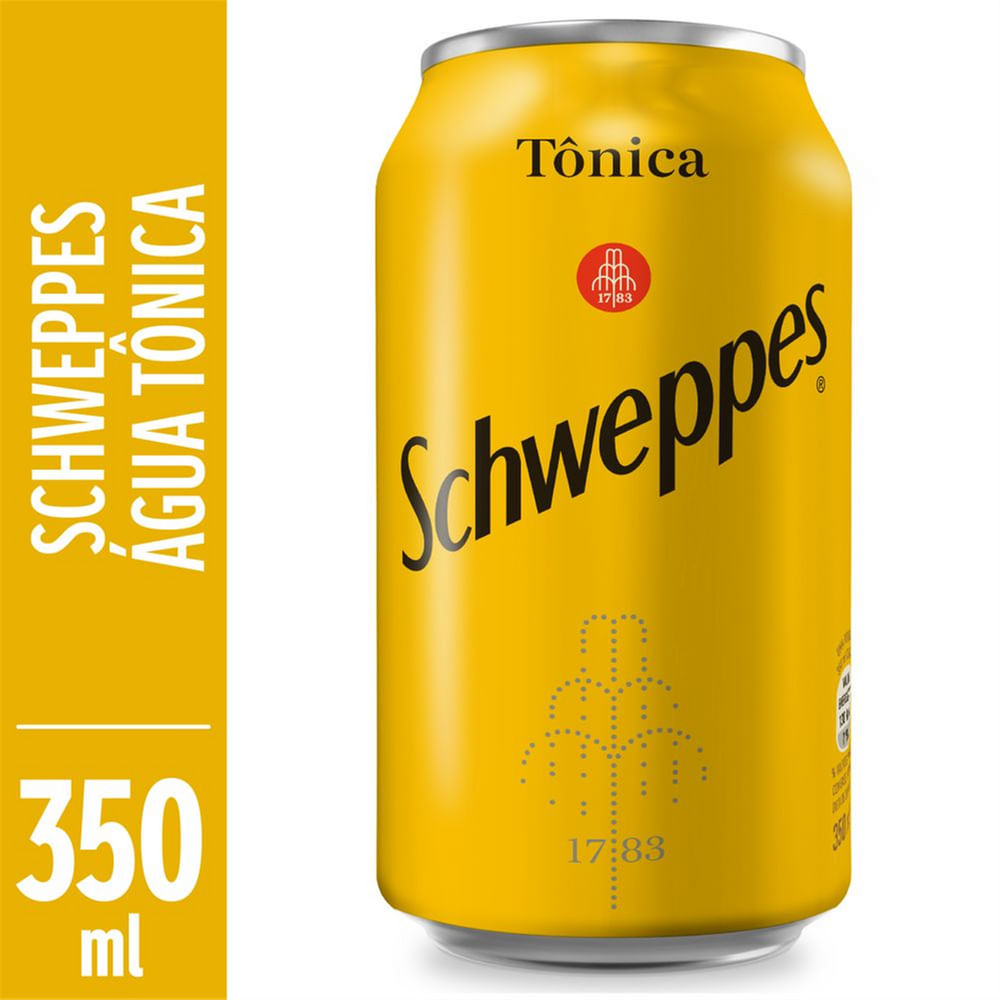 Água Tônica Schweppes 350ml Lata