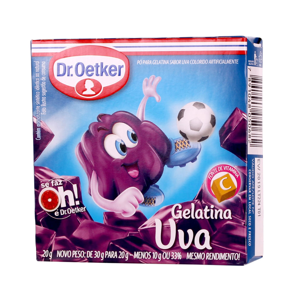 Gelatina D.Oetker 20g Uva