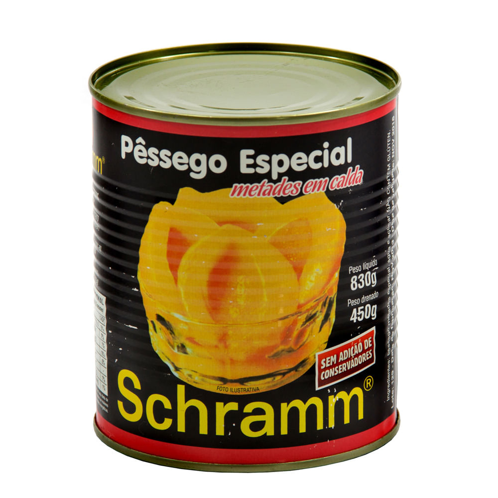 Pessego Calda Schramm 450g Metade