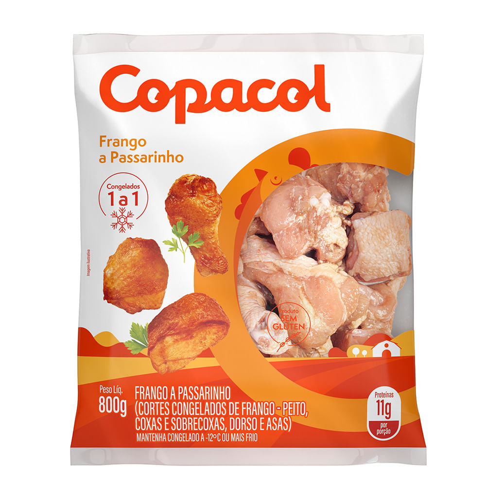 Frango Passarinho Copacol 800g Pacote