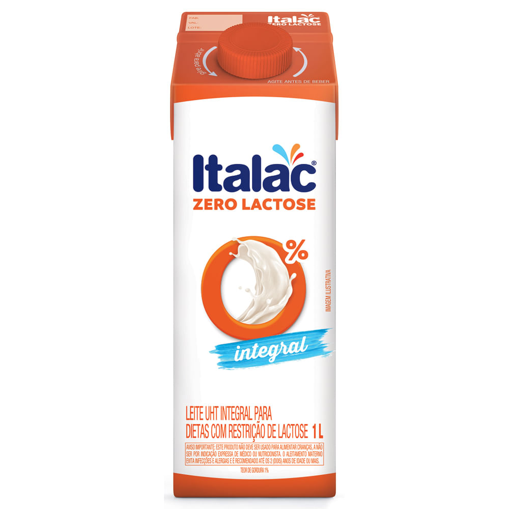 Leite Lv Italac 1l Zero Lactose Integral