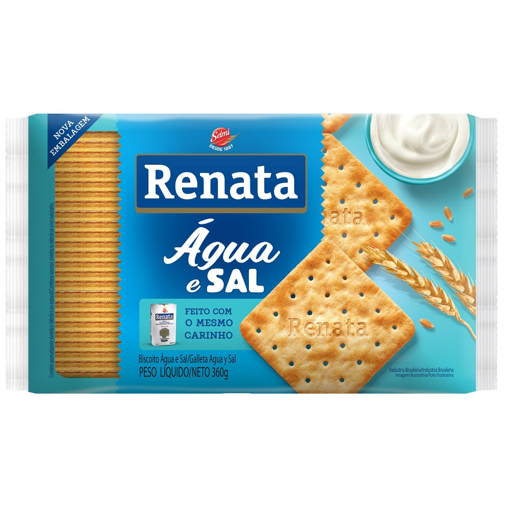 Biscoito Salgado Renata 360g Água e Sal