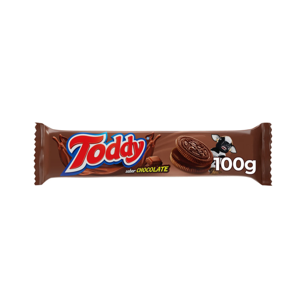 Biscoito Recheado Toddy 100g Chocolate