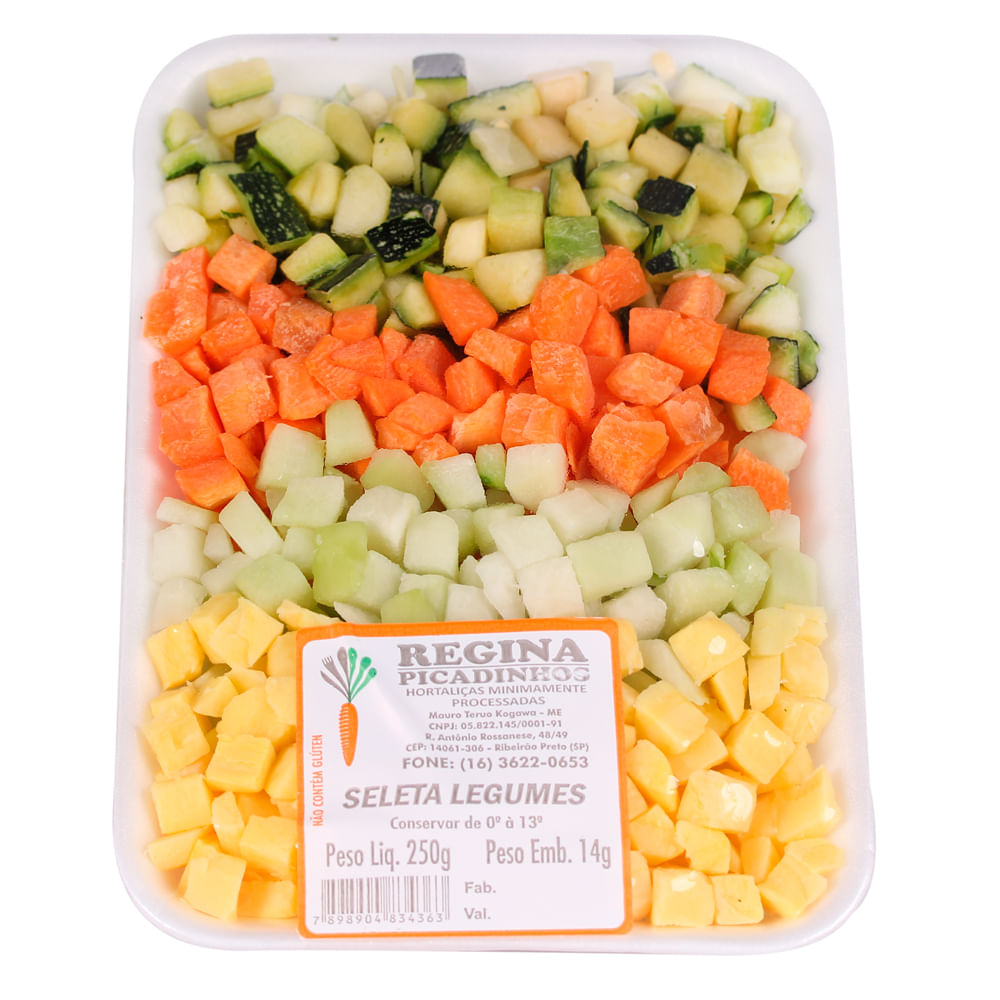 Seleta Legumes Regina Picadinhos 250g Bandeja