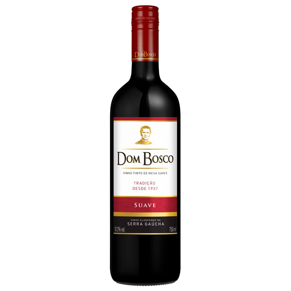Vinho Brasileiro Dom Bosco 750ml Suave Tinto