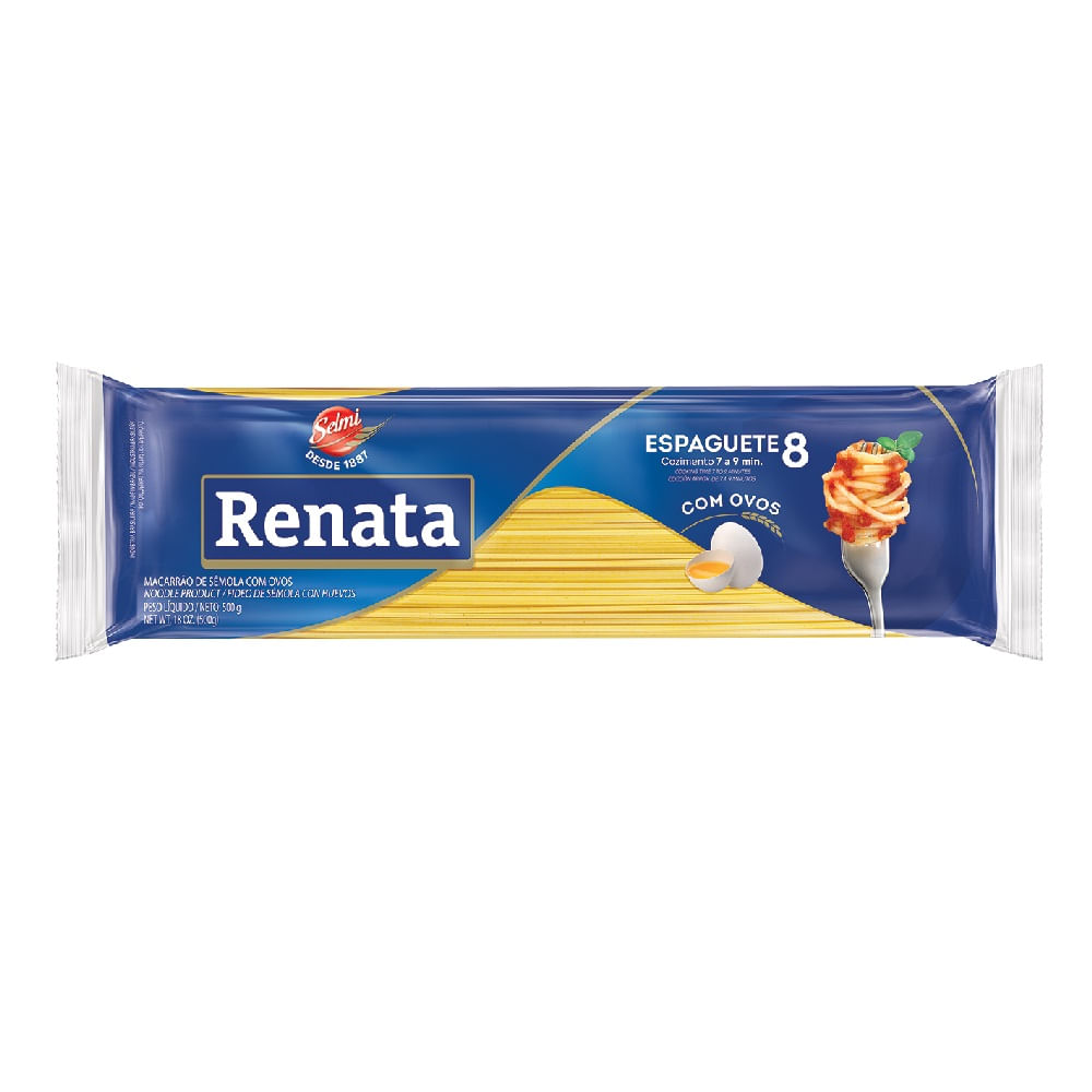 Macarrão Ovos Renata Espaguete 8 500g