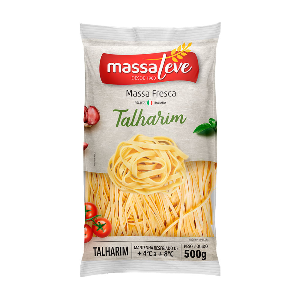 Massa Refrigerada Talharim Massa Leve 500g