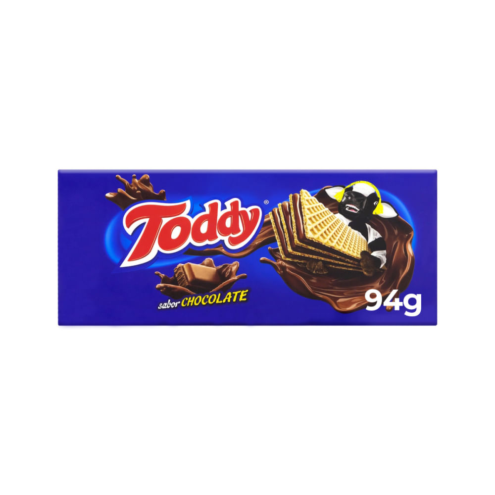 Biscoito Wafer Toddy 94g Chocolate