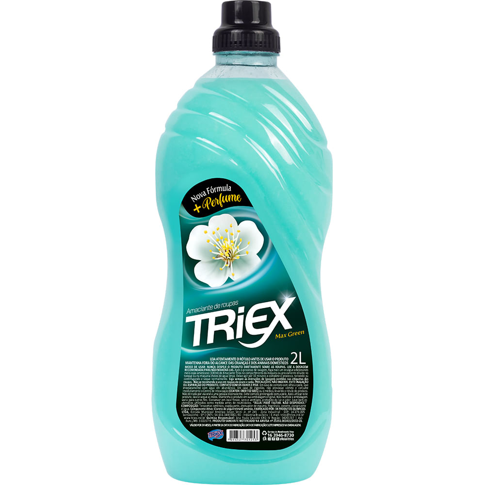Amaciante Roupa Triex Max Green 2l