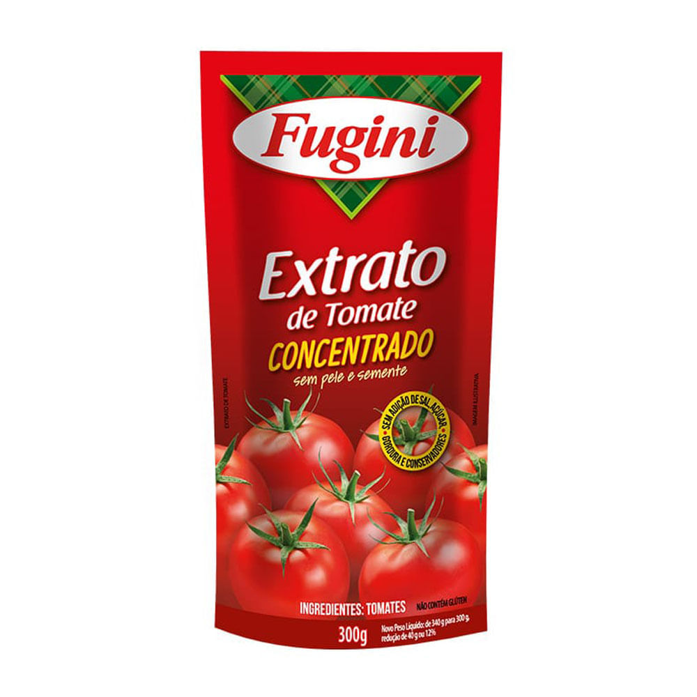 Extrato Tomate Concentrado Fugini 300g Sachê