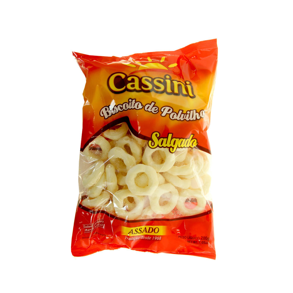 Biscoito Polvilho CassiniI 200G Argola