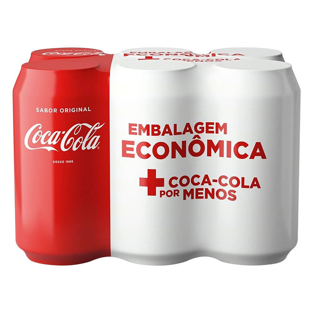 Refrigerante Emb. Econômica Pack C/ 6 Unid. 350ml Coca Coca