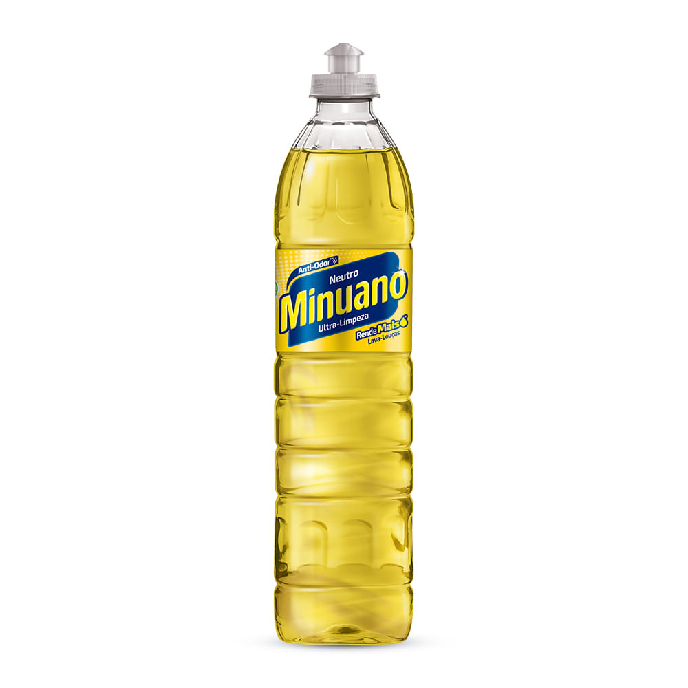 Detergente Líquido Neutro 1300 500ml Minuano