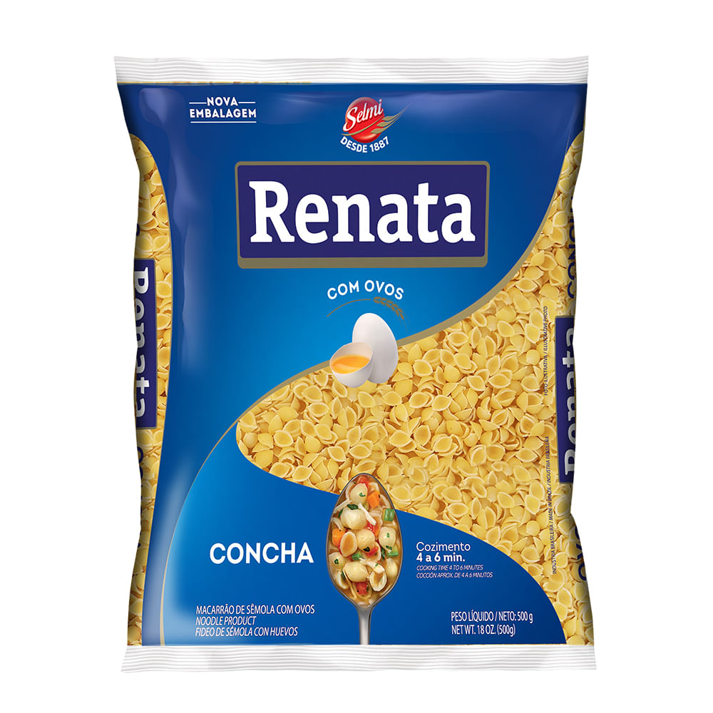 Macarrão com Ovos Renata 500g Concha