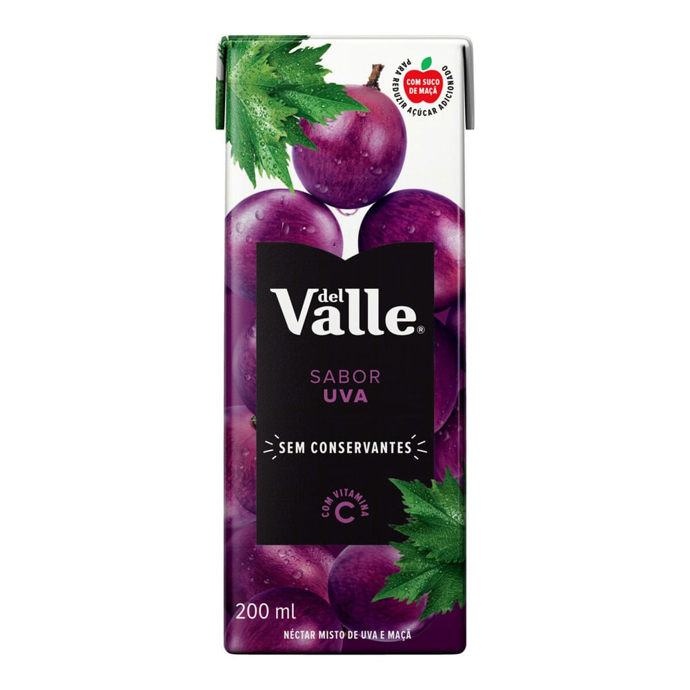 Suco Pronto Del Valle Uva 200ml