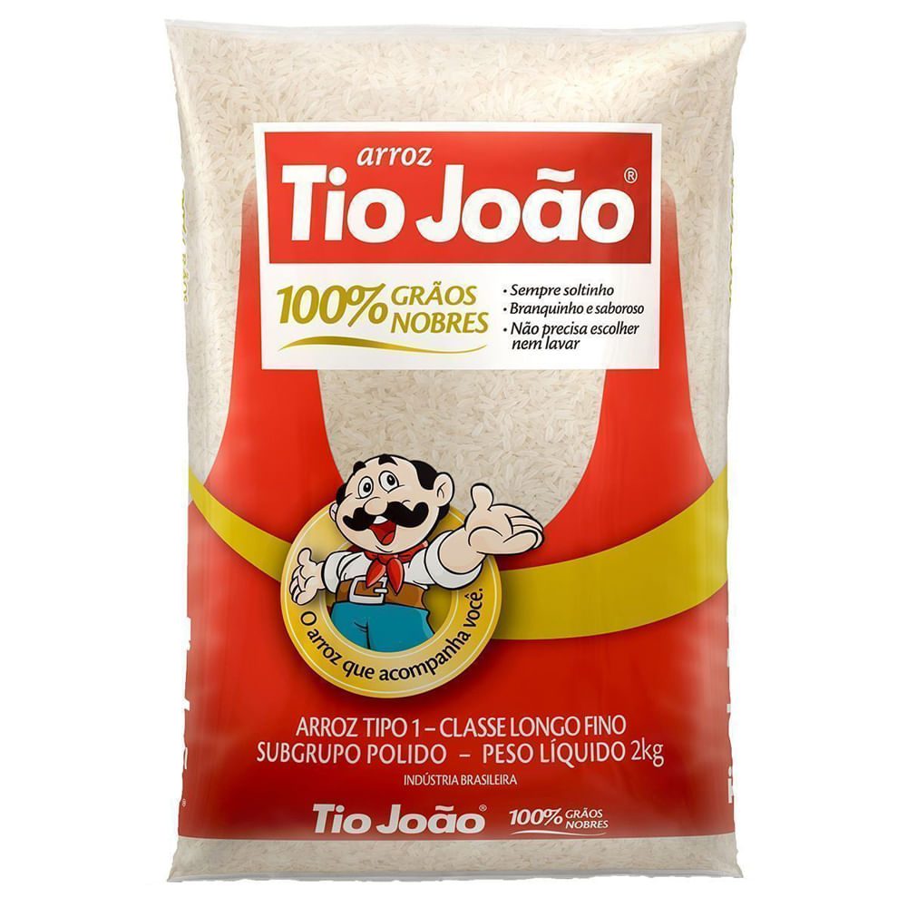 Arroz Agulhinha Tio Joao 2kg