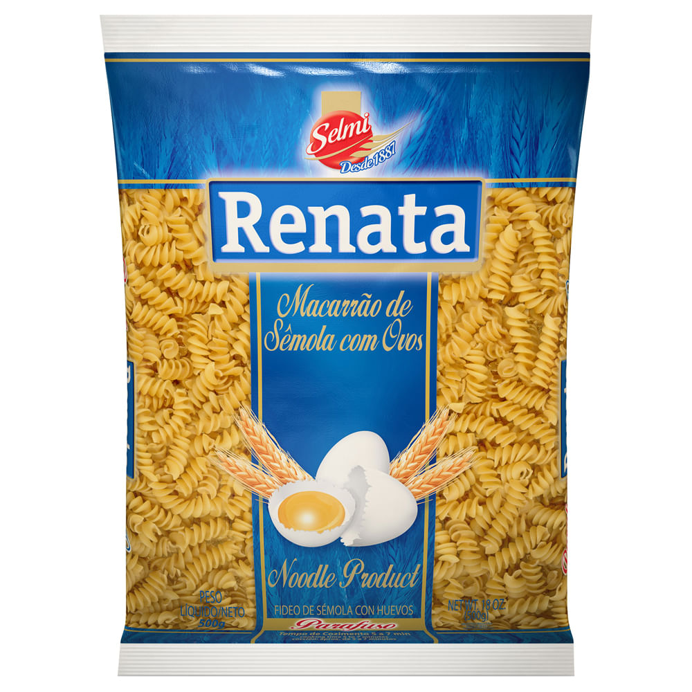 Macarrão Ovos 500g Renata Parafuso