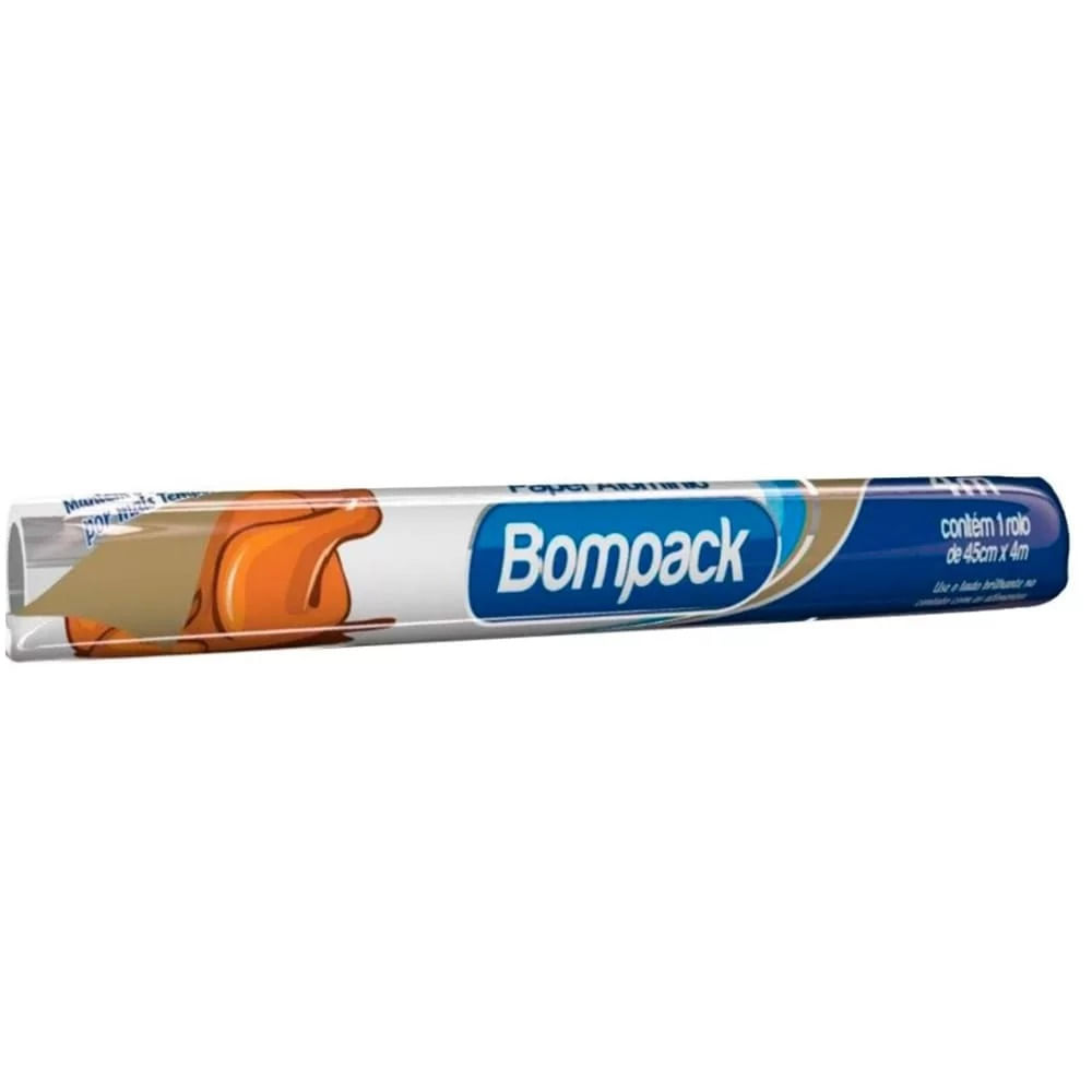 Papel Alumínio Bompack 45cm X 4m