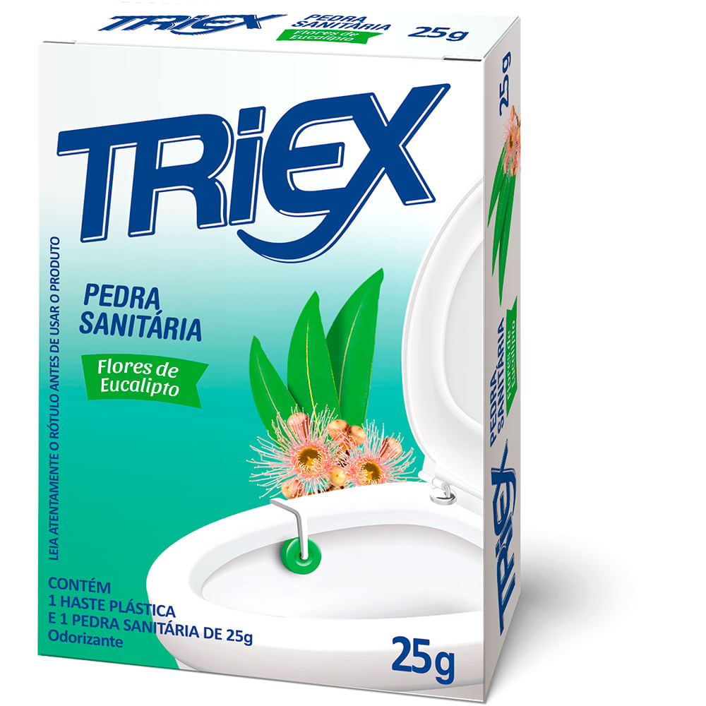 Pedra Sanitária Triex 25g Flores Eucalipto