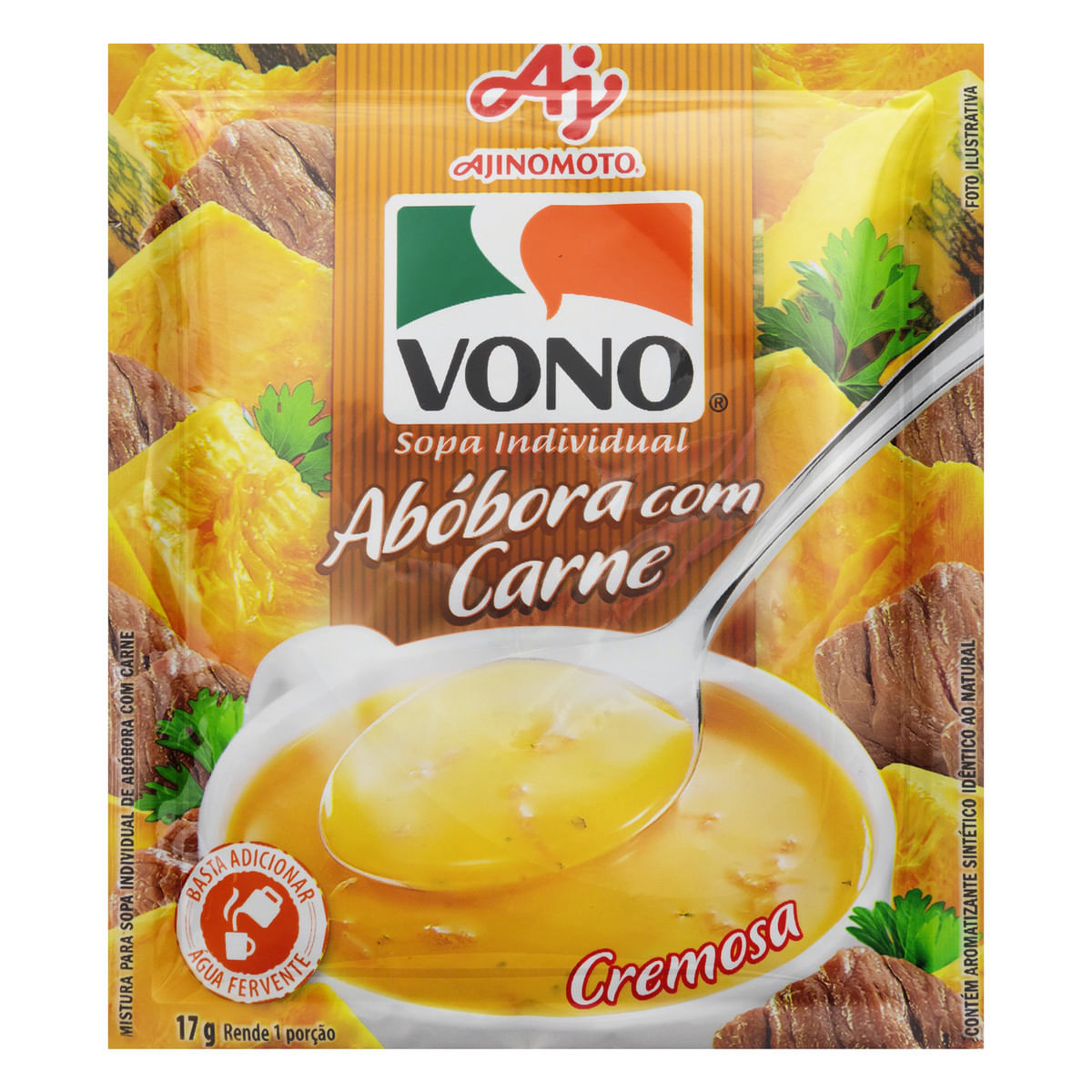 Sopa VONO® Abóbora com carne 17g