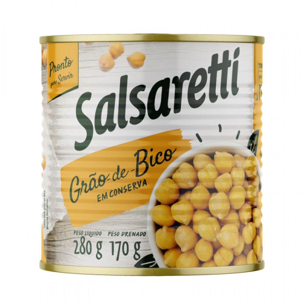 Grão Bico Salsaretti 170g Lata