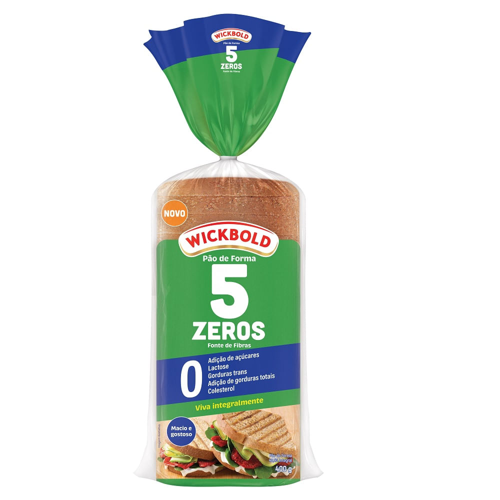 Pão Forma Integral 5 Zeros Wickbold 400g