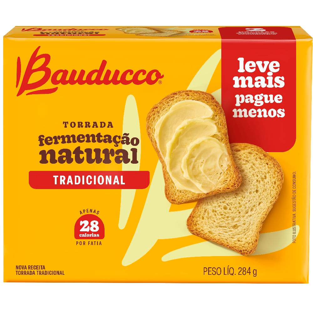 Torrada Tradicional Mega Pack Bauducco 284g