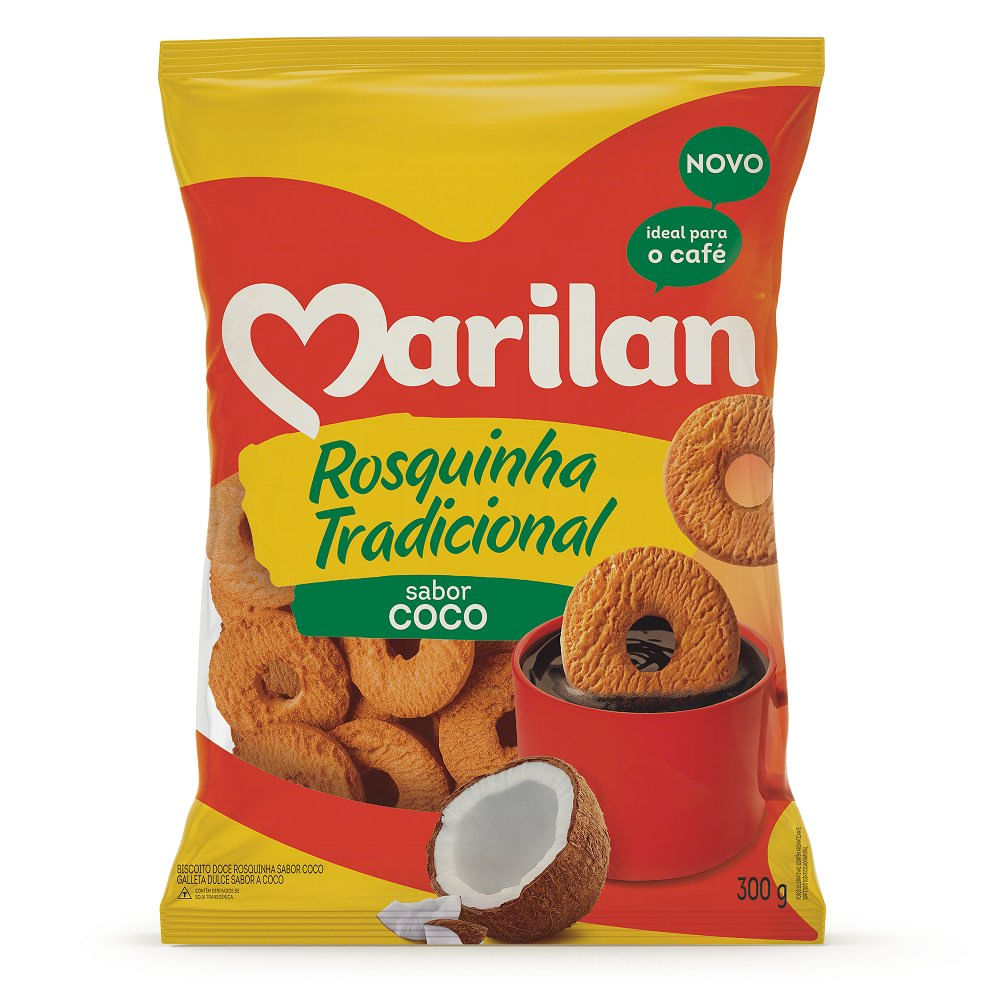 Biscoito Rosquinha Marilan 300g coco