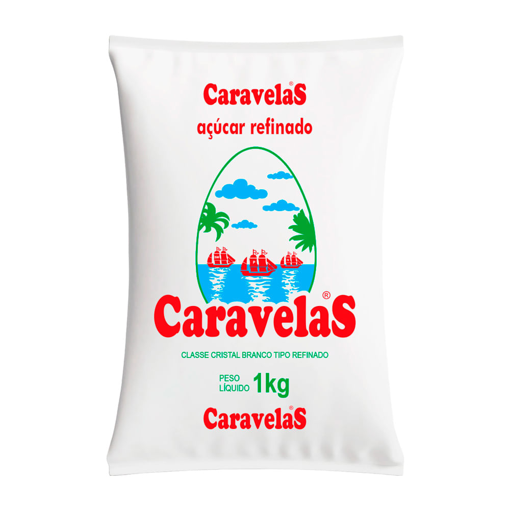 Açúcar Refinado Caravelas 1kg