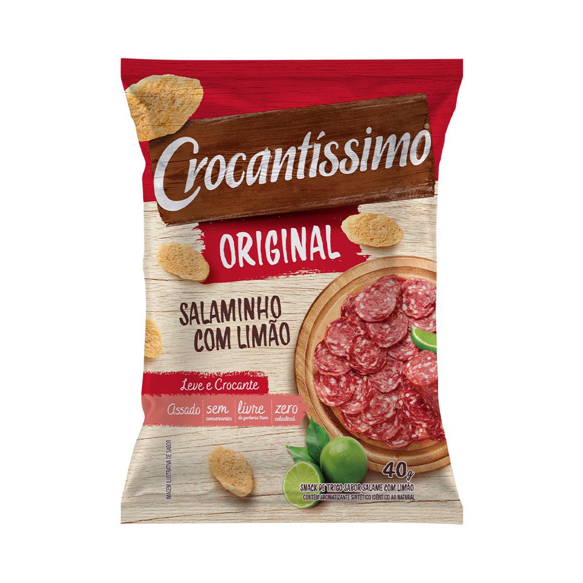 Salgadinho Crocantíssimo Original de Salame 40g