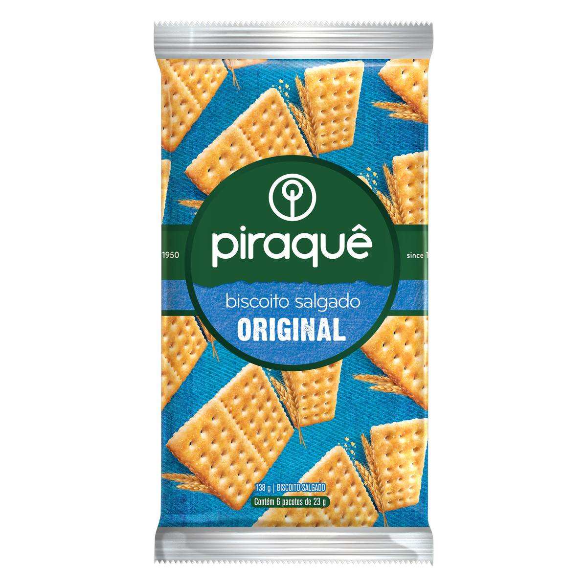 Biscoito Salgado Piraquê Original 138g