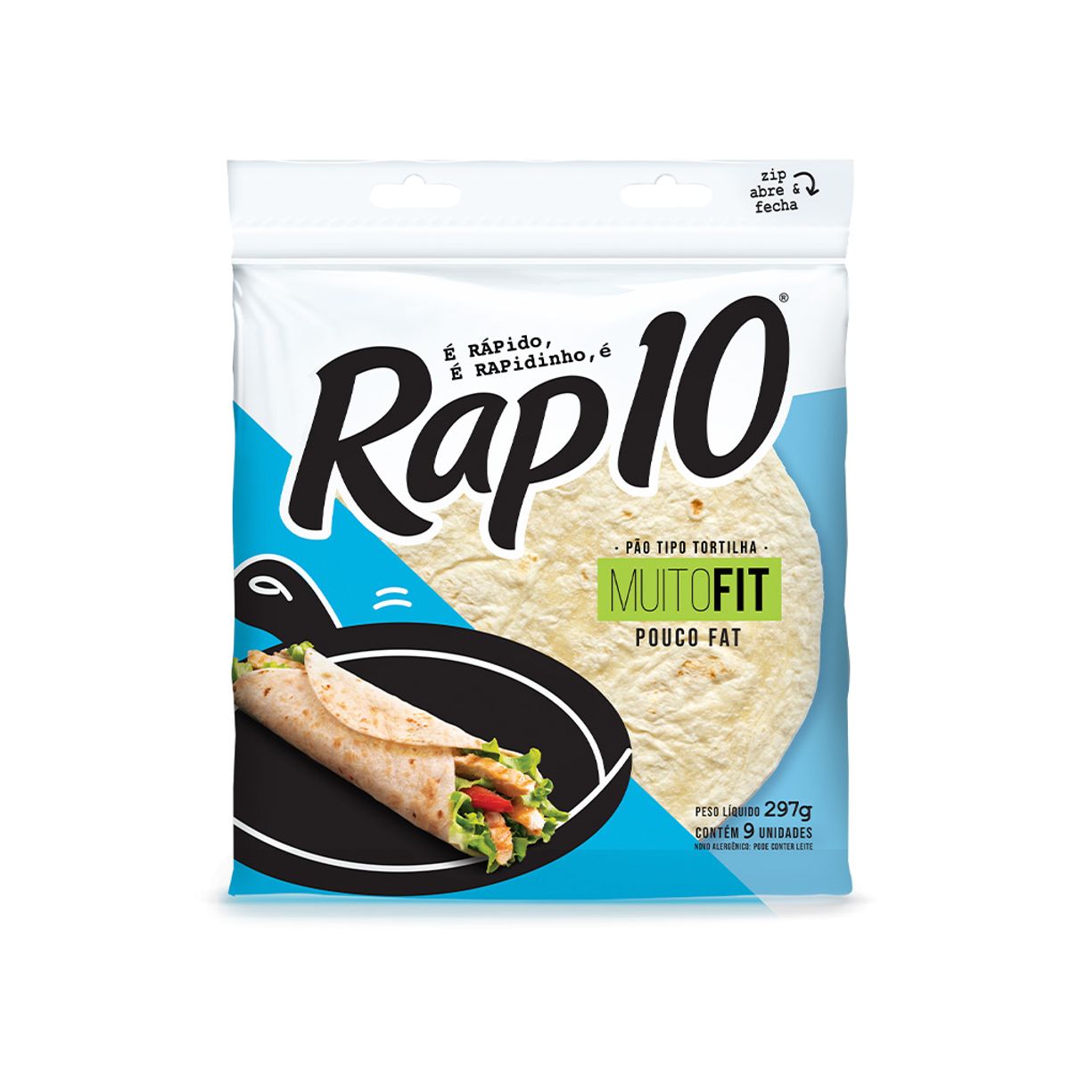 Pão de Tortilha Fit Rap10 297g