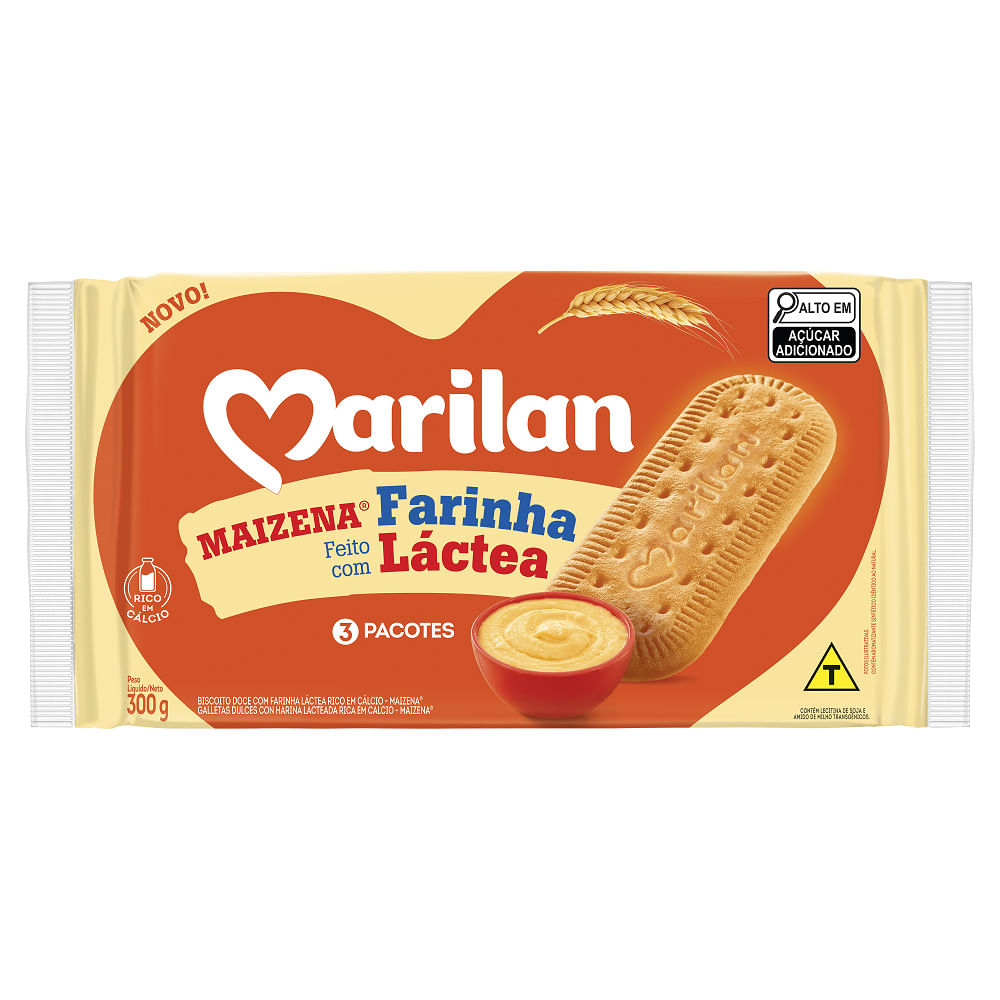 Biscoito Marilan Maizena 300g Farinha Láctea