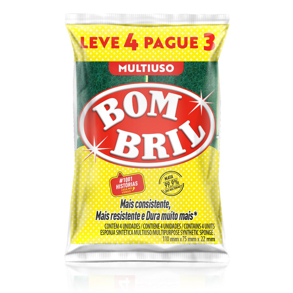 Esponja Bombril Multiuso Leve 4 Pague 3