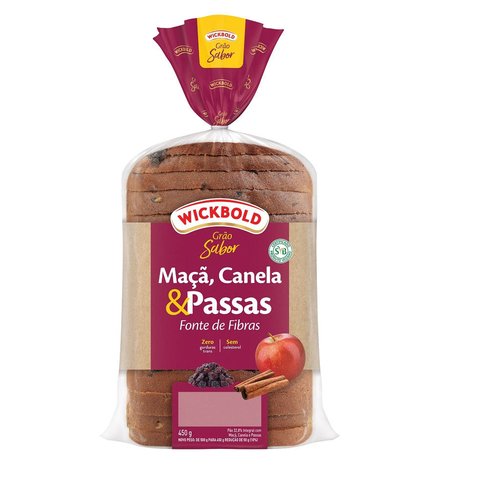 Pão Wickbold 450g Grão Sabor Frutas
