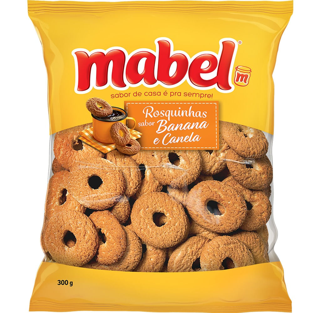Biscoito Rosquinha Mabel 300g Banana com Canela