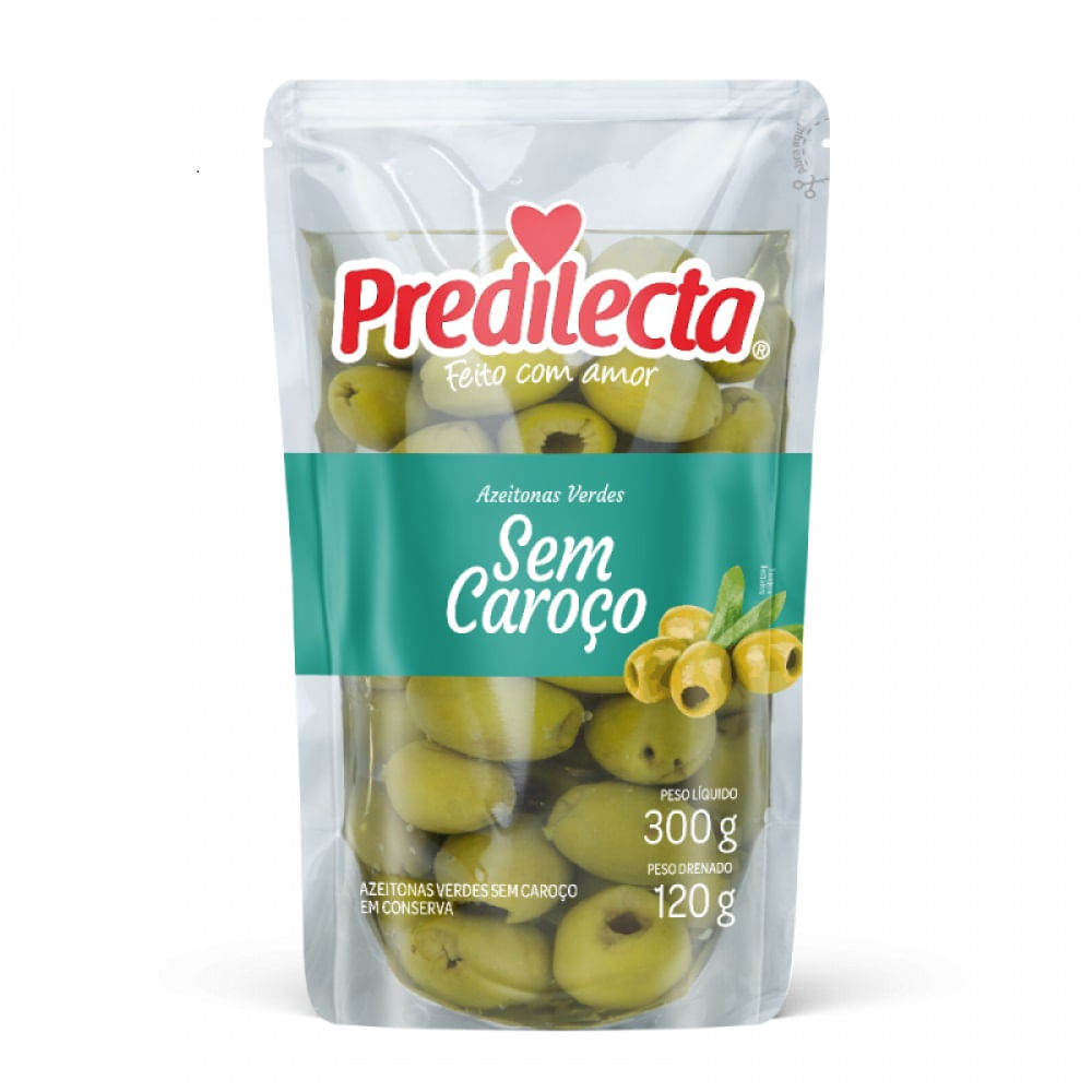 Azeitona Verde Sem Caroço Predilecta 120g Sachê