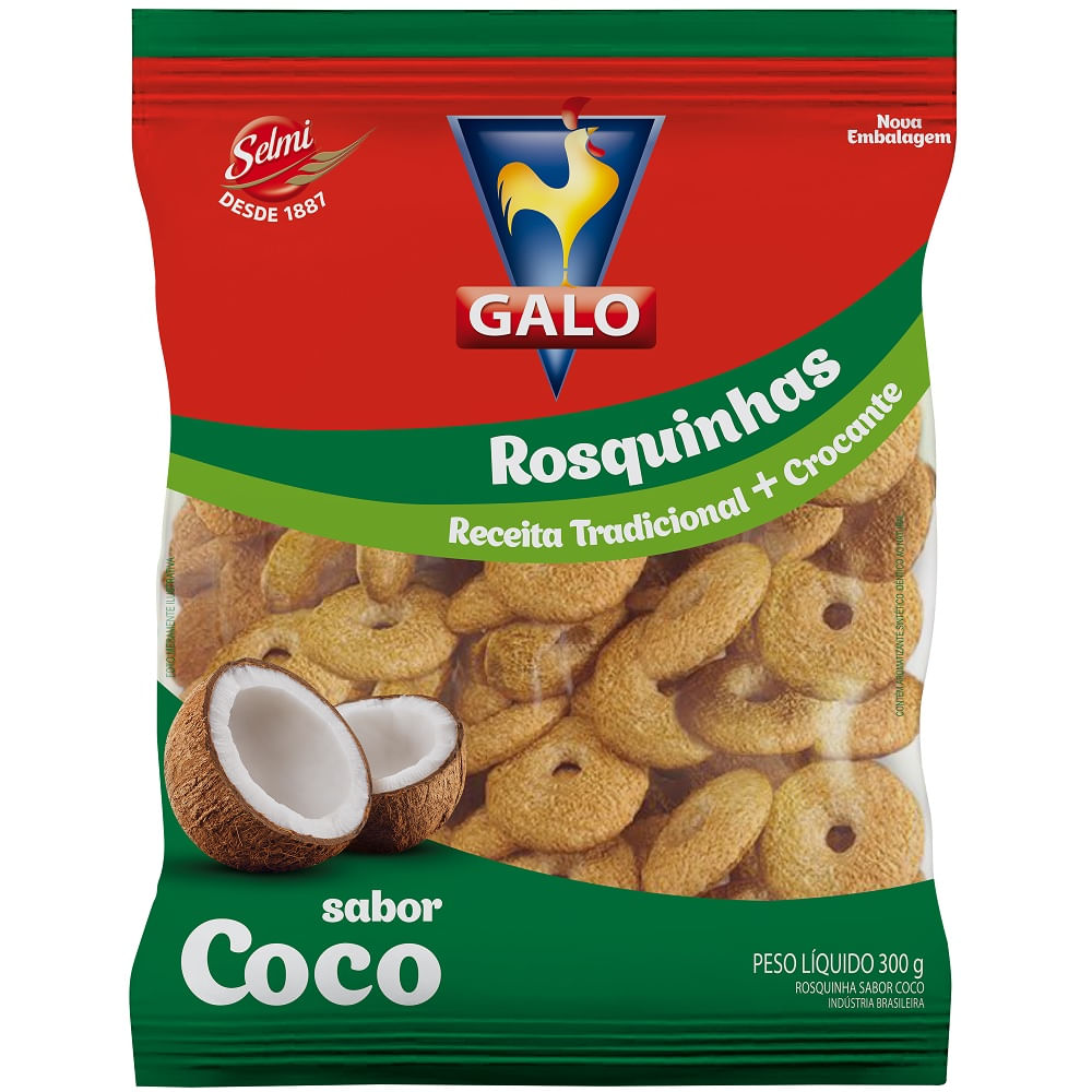 Biscoito Rosquinha Galo Coco 300g