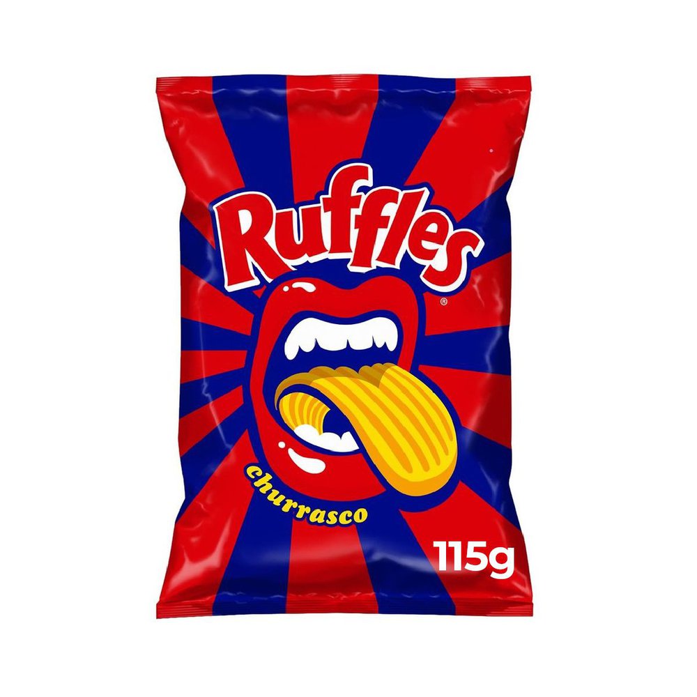 Batata Frita Ondulada Churrasco Elma Chips Ruffles Pacote 115G